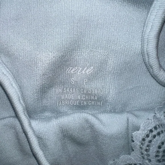 Aerie Striped Lace Trim Bralette - Picture 3 of 5